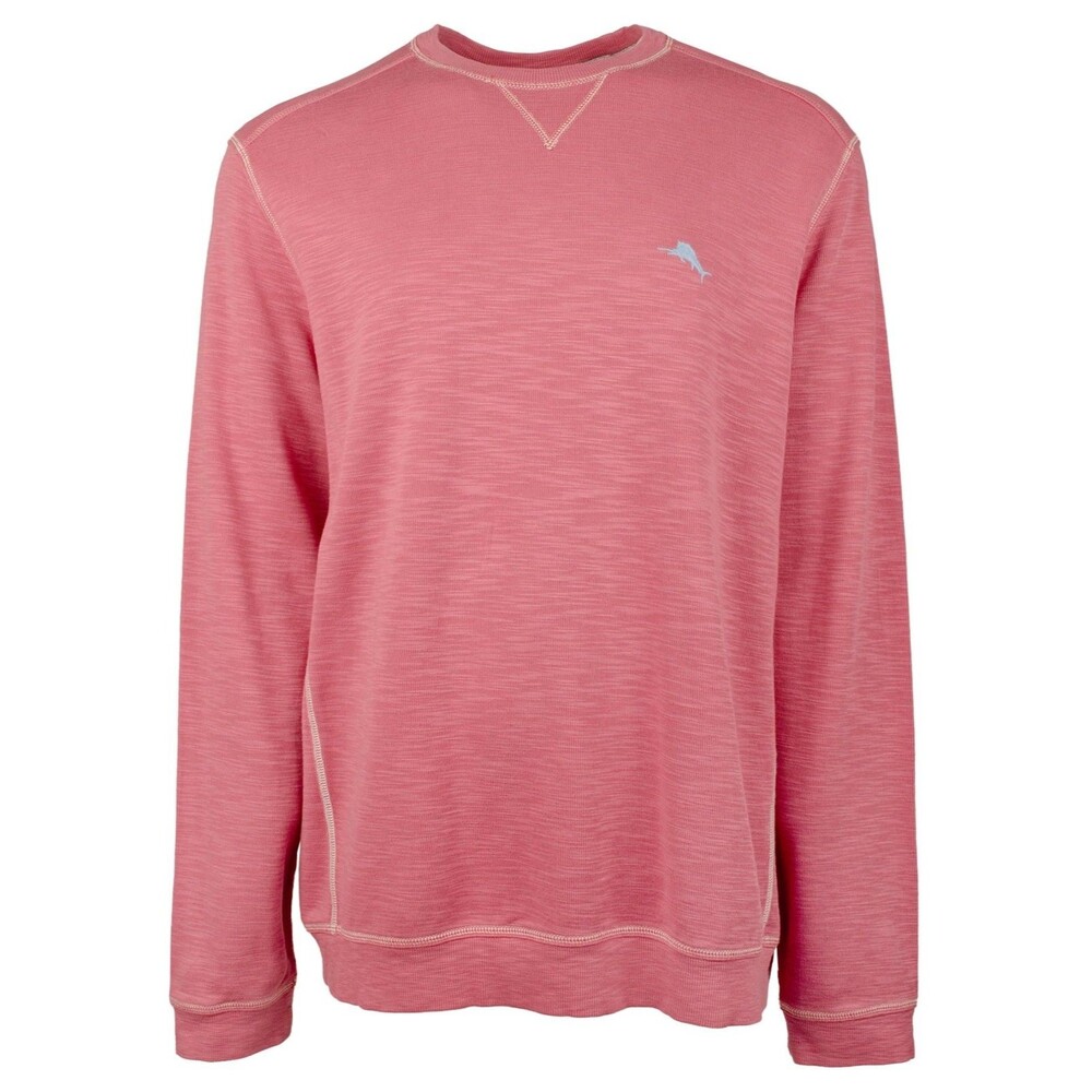 Men's Tobago Bay Crewneck Sweatshirt (New Red Sail, XLT, X-Large Tall)